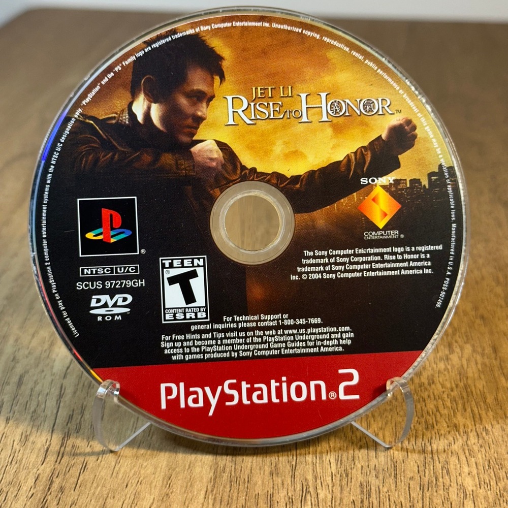 Sony Jet Li Rise to Honor PS2 TESTED One Size Multicolor Good Disc Only Action